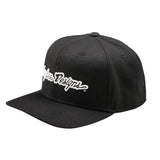 Troy Lee Designs 26.1 Curved Snap Hat Signature Black Osfa