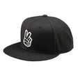 Troy Lee Designs 26.1 Flat Bill Snap Hat Peace Black Osfa