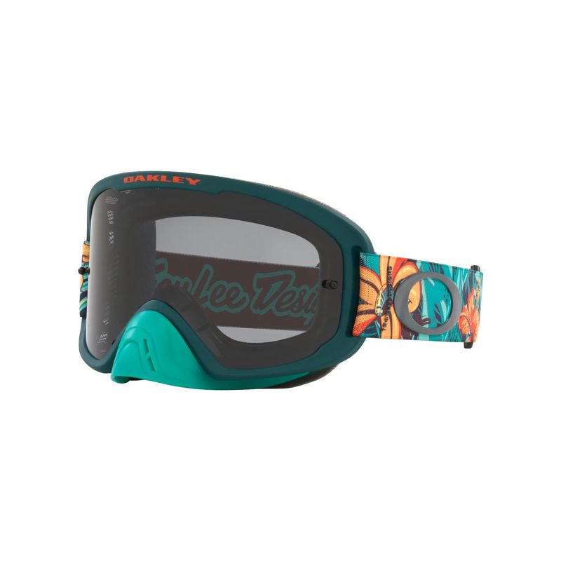 Oakley O-Frame 2.0 Pro XS MX Goggle - TLD Green Cosmic Jungle with Dark Grey Lens