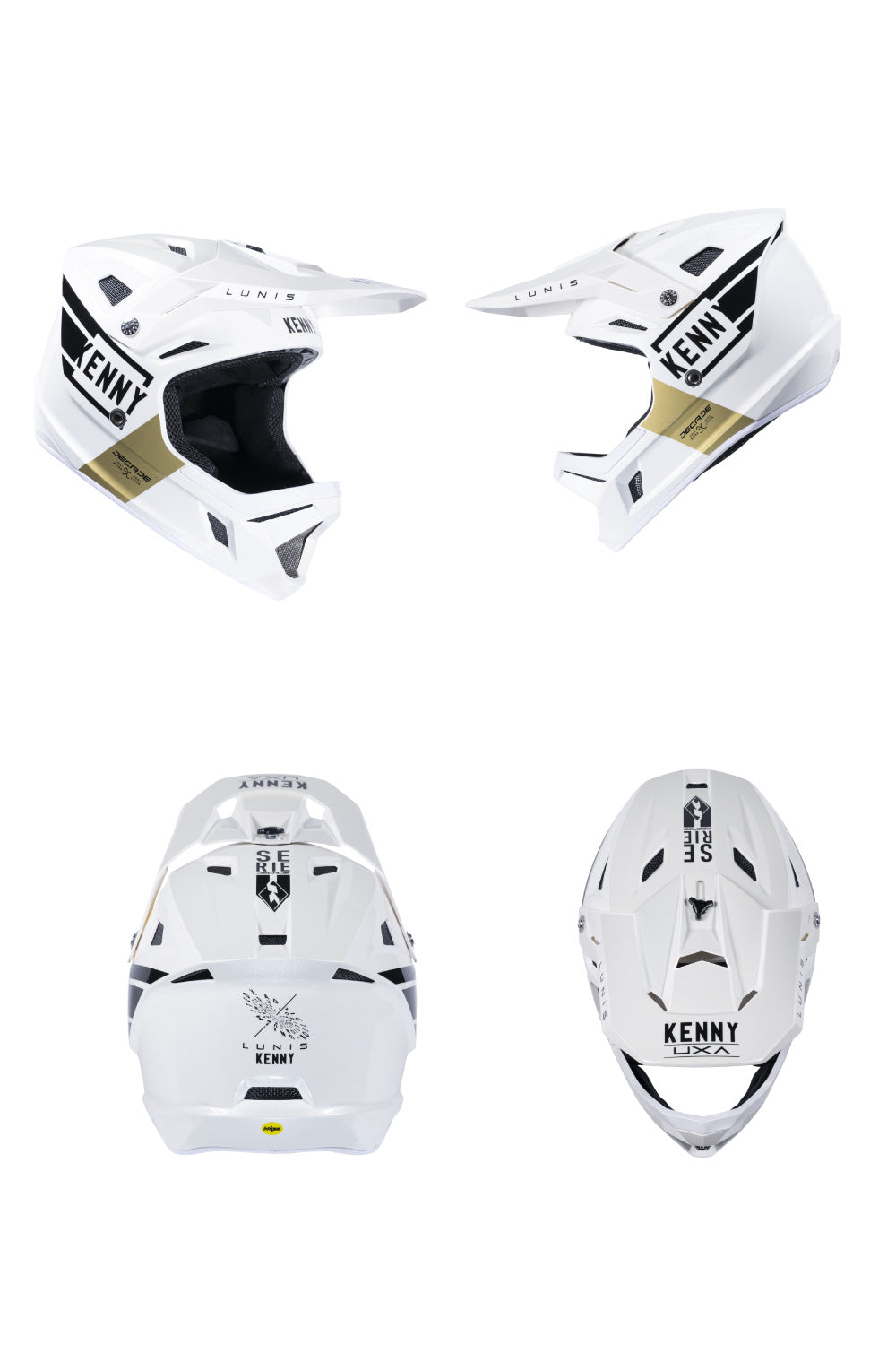 Kenny racingフルフェイスヘルメット ホワイト KENNY RACING ケニーレーシング TRIAL AIR オフロードヘルメット