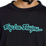 Troy Lee Designs 26.1 Youth Skyline Ride SS Tee Signature Black / Real