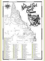 The Quest Map National Parks Scratch Map
