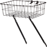 Wald 1372 Shallow Front Wire Basket -  Gloss Black - (with Fittings)