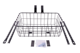 Wald 1372 Shallow Front Wire Basket -  Gloss Black - (with Fittings)