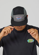 Rivvia Projects RACETRACK RUNNING CAP - BLACK GREY