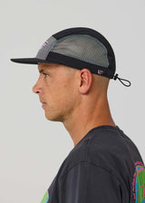 Rivvia Projects RACETRACK RUNNING CAP - BLACK GREY