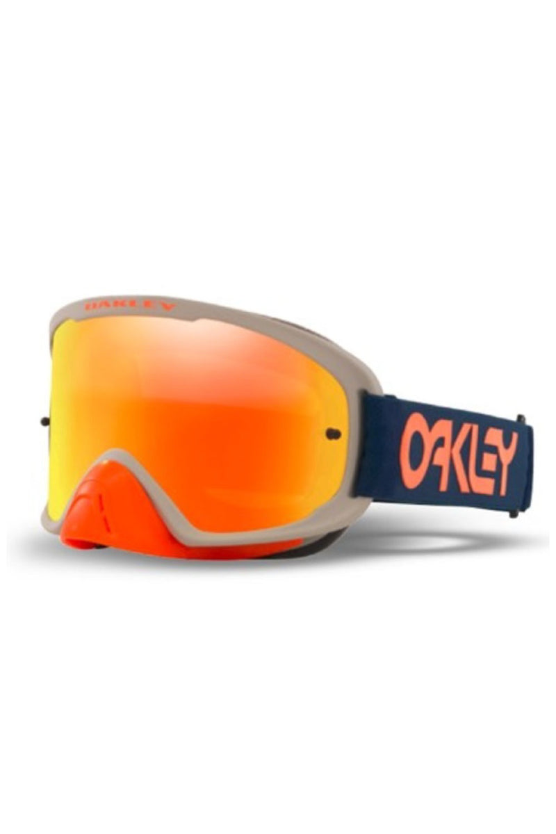 Oakley O-Frame 2.0 Pro Factory Pilot Red/BLue Goggles w/Fire Iridium Hi Impact Lens