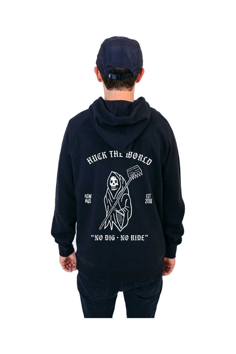 HUCK THE WORLD NO DIG REAPER HOODIE