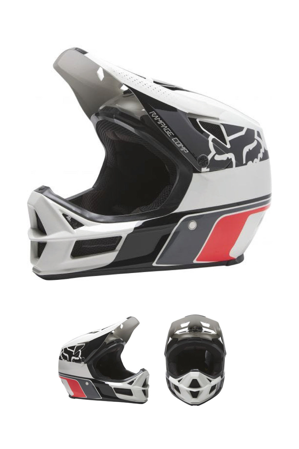 Fox Racing Rampage MIPS Downhill MTB store Bicycle Helmet White Medium