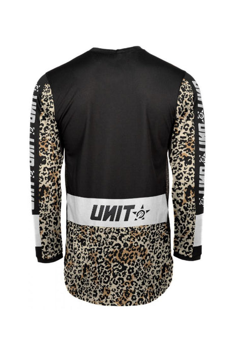 UNIT Raid Long Sleeve Jersey Black/Leopard Print 2022