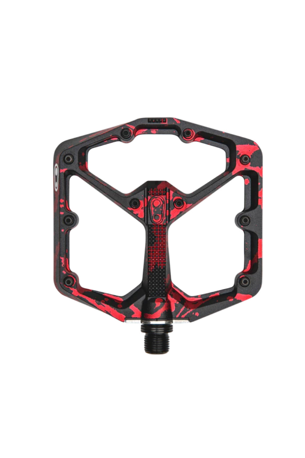 crankbrothers stamp 7 SMALL レッド フラットペダル Stamp 7 Small Alloy Flat Pedals - Red Splatter