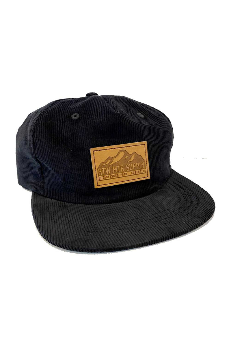 HUCK THE WORLD MOUNTAINS CORD HAT BLACK