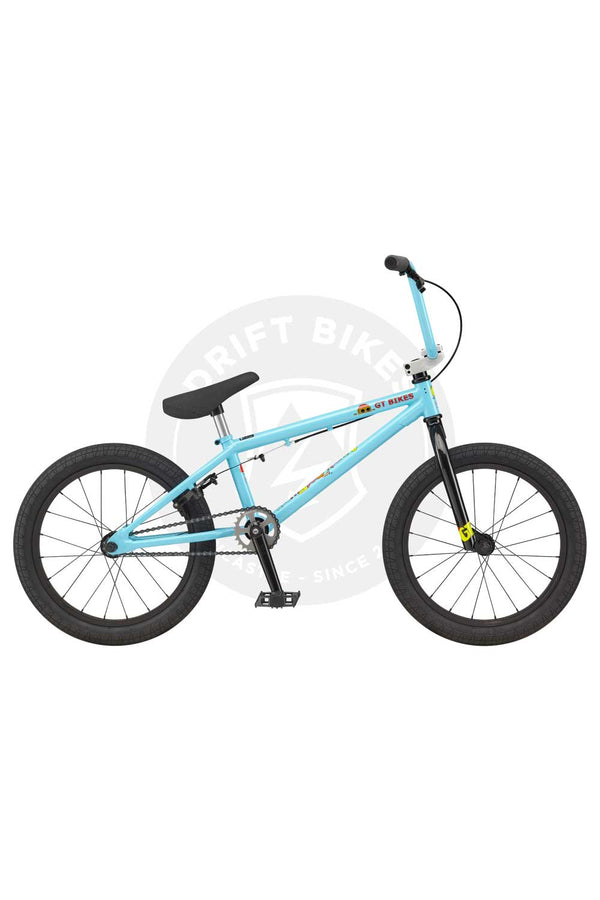 GT Bicycles 2021 18" Junior Performance BMX Gloss Aqua Blue
