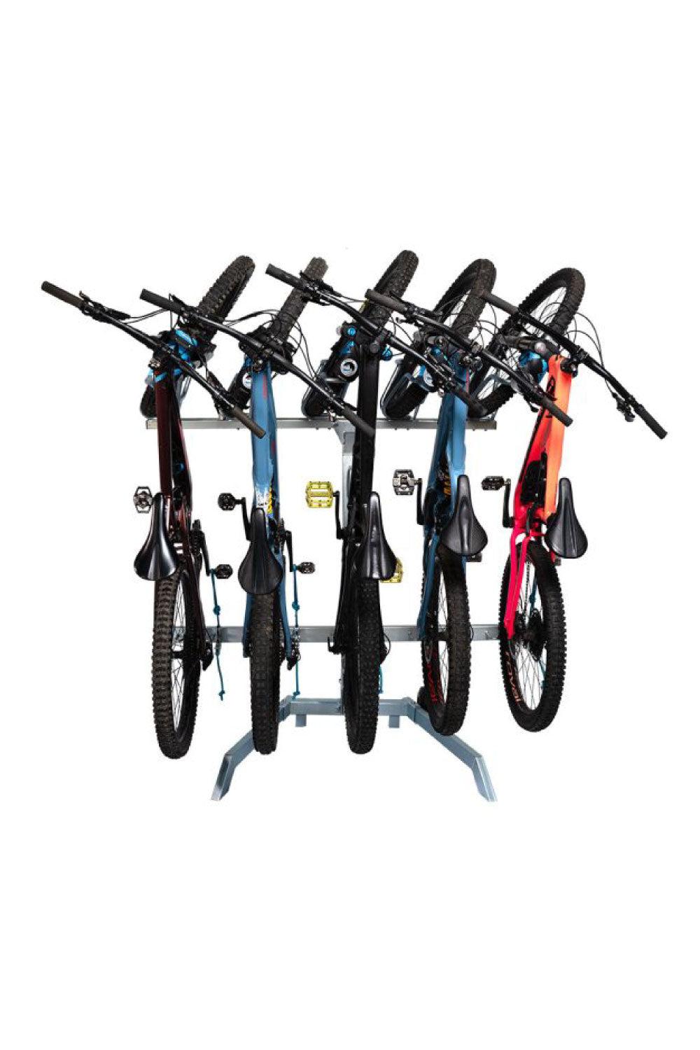 Trail Racks Single Trail Racks - 5 Bikes Tilting Rack - Black Powdercoat – Drift Bikes