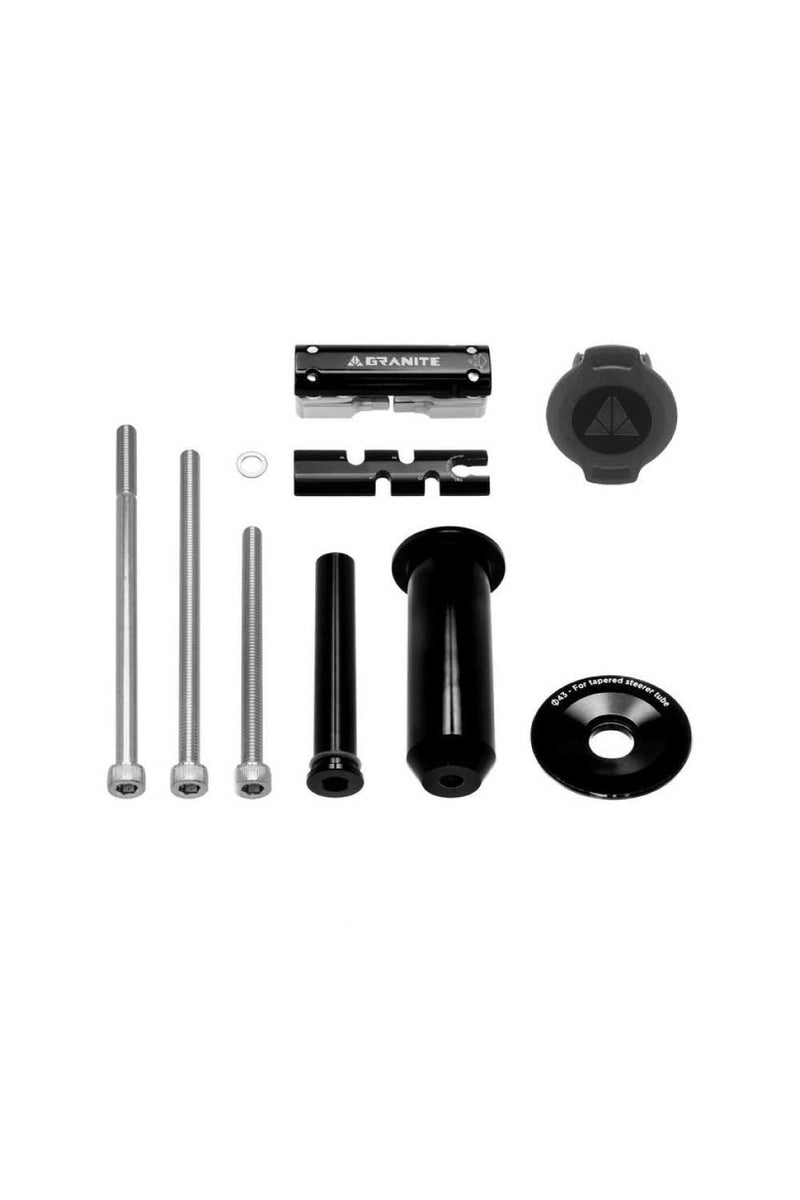 Granite Design Stash Multi Tool Kit Inside Steerer (Tapered 1 1/8-1 1/2) w/ 42mm Cap Black