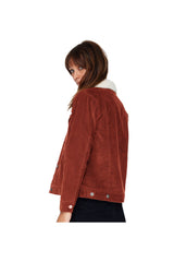 RVCA Women's Merc Cord Jacket Rust