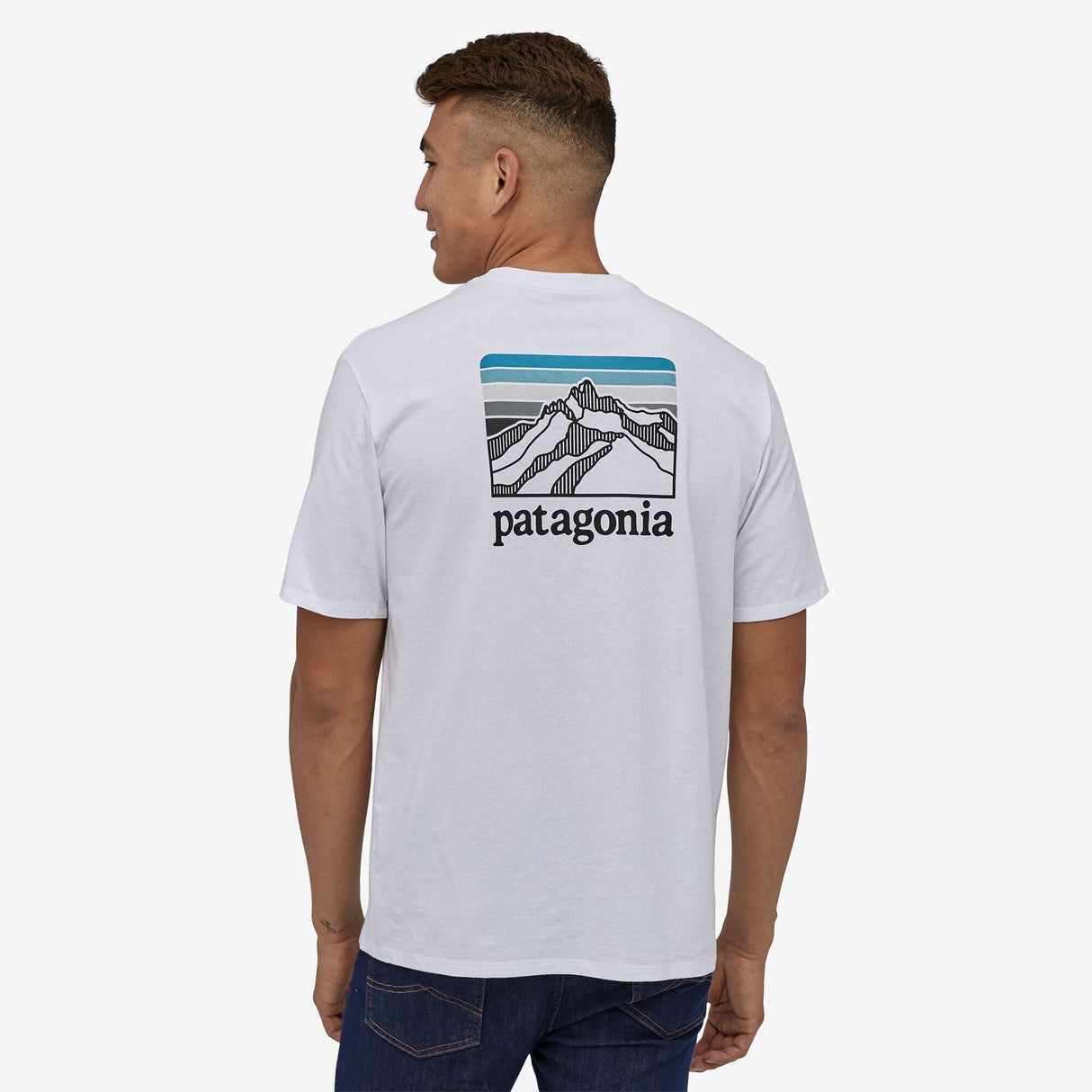 Patagonia Men's Line Logo Ridge Pocket Responsibilli T-Shirt