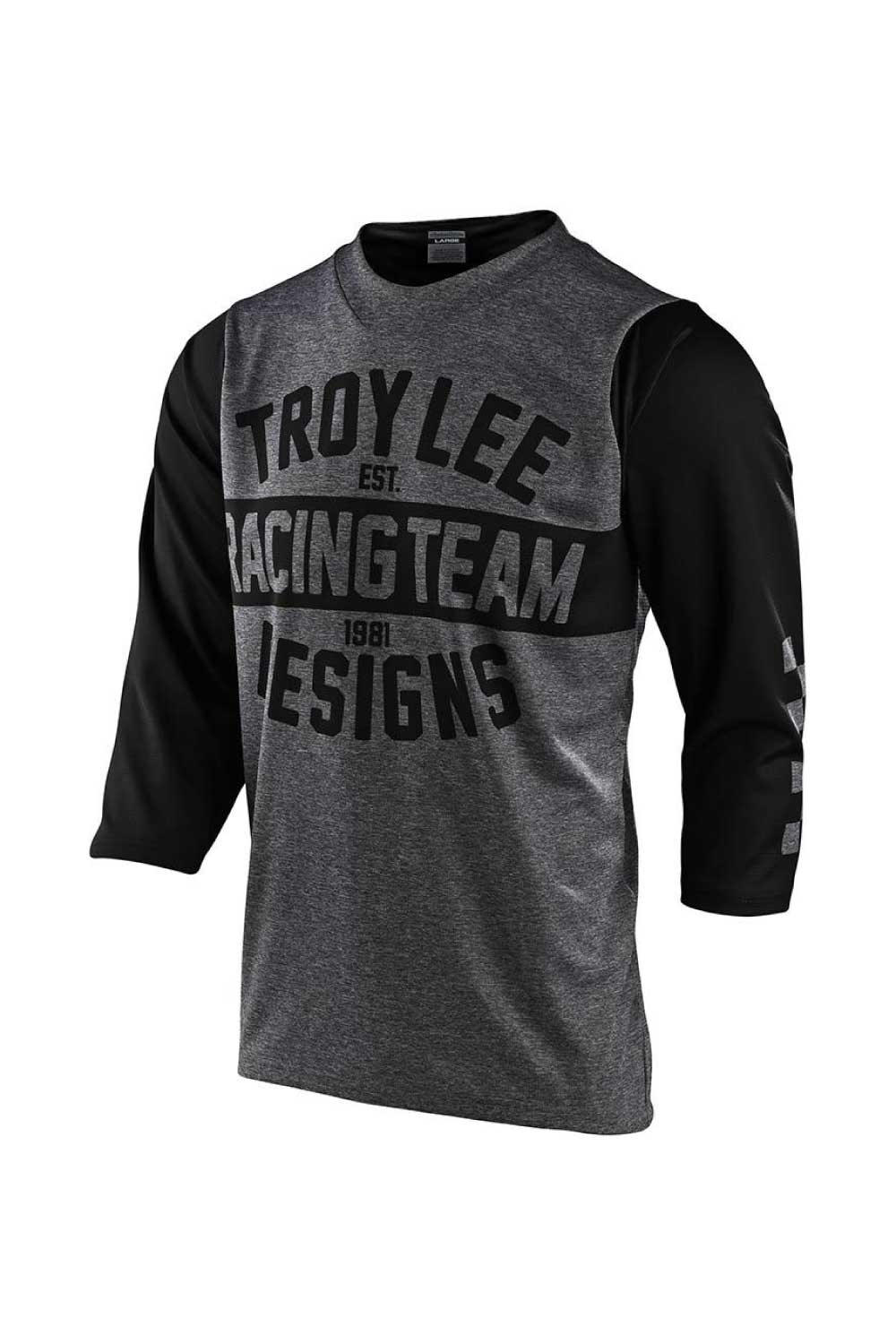Troy Lee Designs Flowline Maglia MTB Uomo - Nero, Taglia M - Tessuto Morbido E Leggero Per Mountain Bike