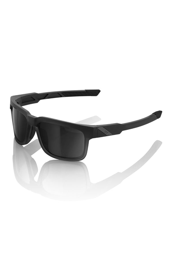 100% Type-S Sunglasses Soft Tact Black with Smoke Lens