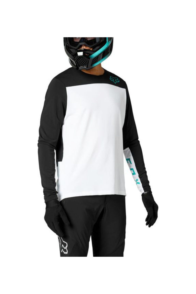 Fox Defend Delta Long Sleeve Jersey - White