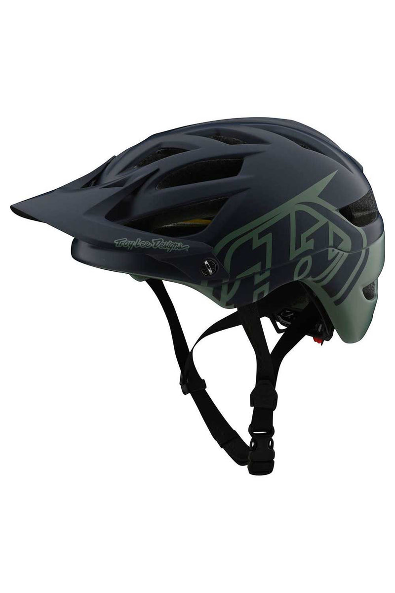 Troy Lee Designs Adult | Trail | All Mountain | Mountain Bike A1 MIPS  Classic Helmet - (Black/White, X-Large/2X-Large)