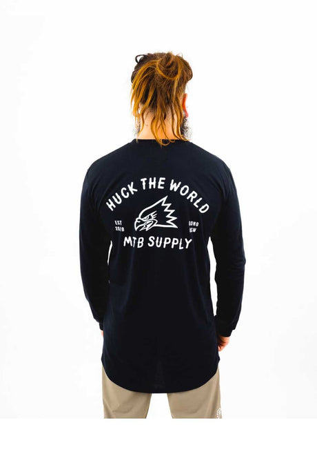 HUCK THE WORLD GONG MTB DR LS TEE
