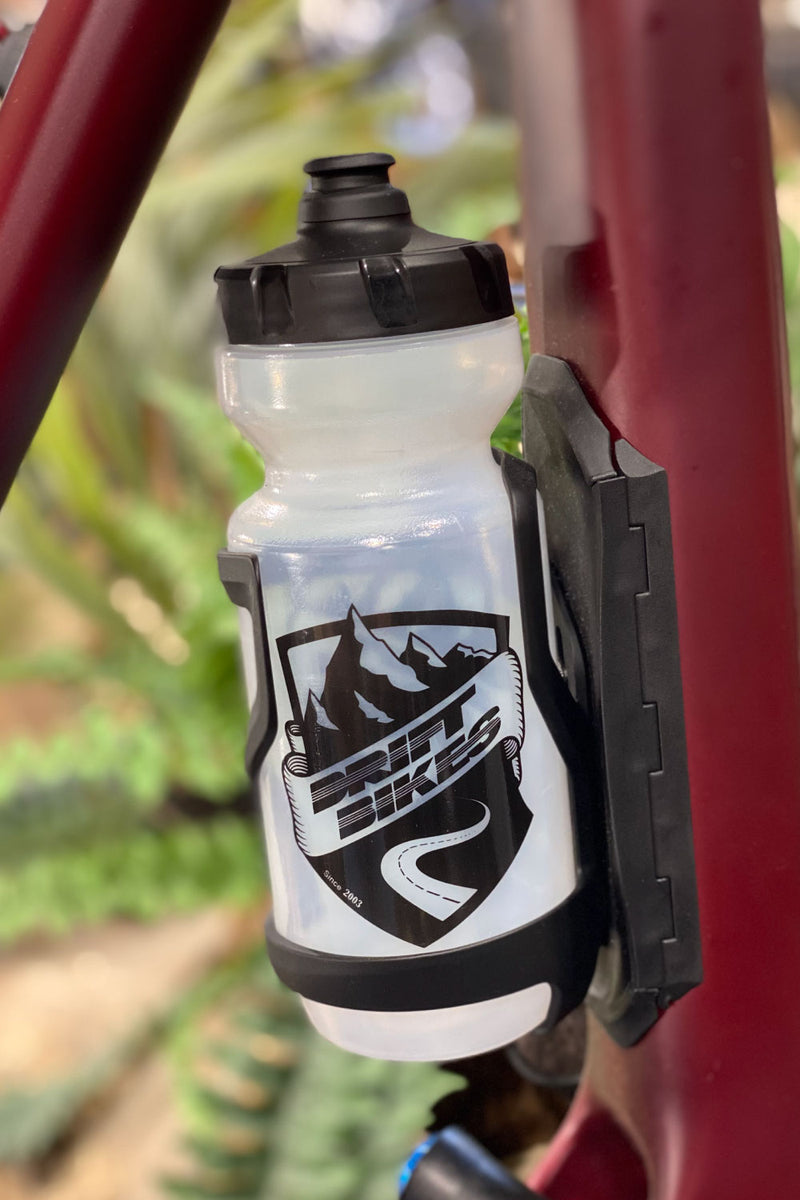 Drift Bikes Heritage Water Bottle 22oz (650ml) - Clear/Black