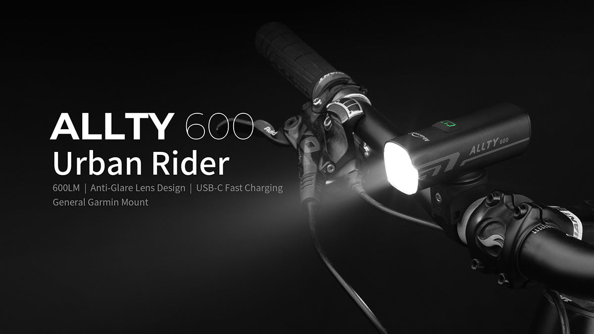 MAGICSHINE Allty 600 - Front Light - USB C - Garmin & Gopro Mounts included