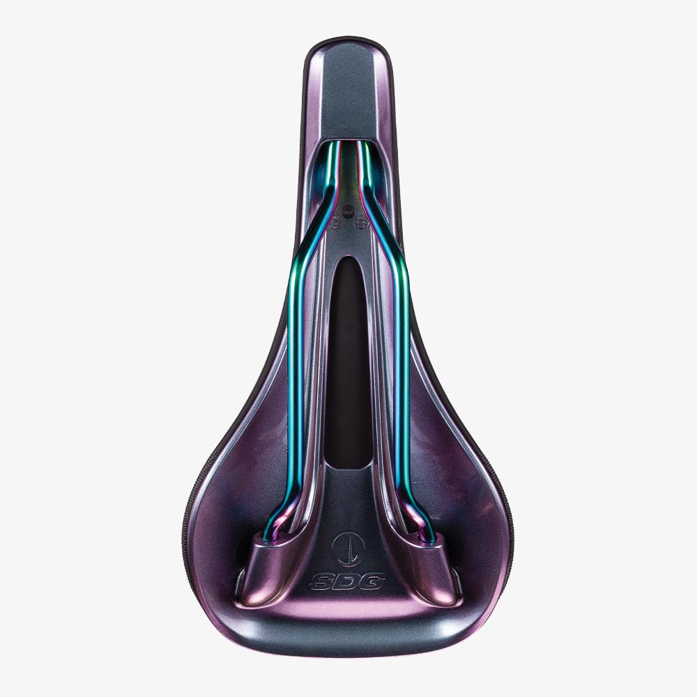 SDG Componets Bel Air 3.0 Lux Alloy Black Oil Slick MTB Saddle Drift Bikes
