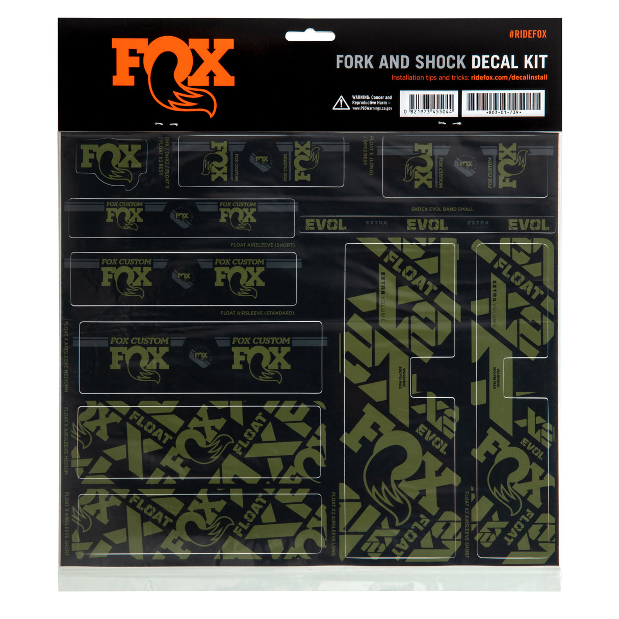 FOX Universal Custom Decal Kit for 32-40 Forks (DPS/DHS/FLOATX)