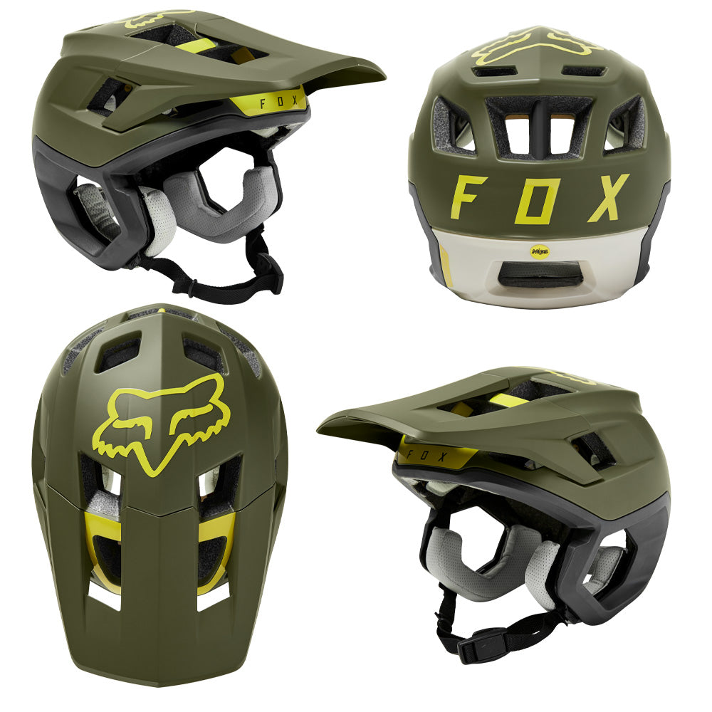 FOX Racing 2022 Dropframe Pro Helmet Drift Bikes