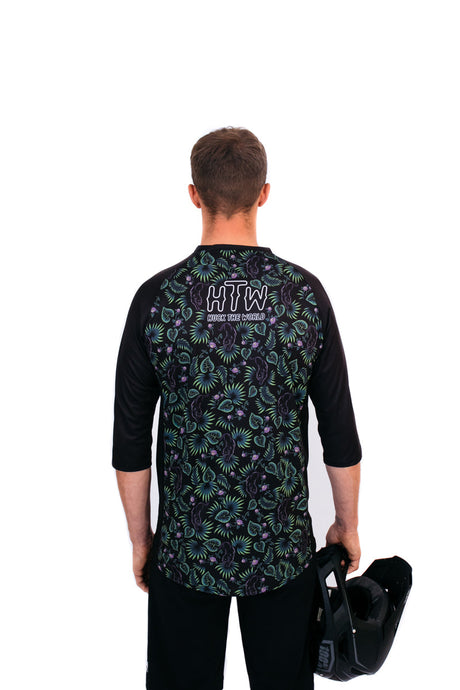 Huck The World YOUTH Black Panther 3/4 MTB Jersey