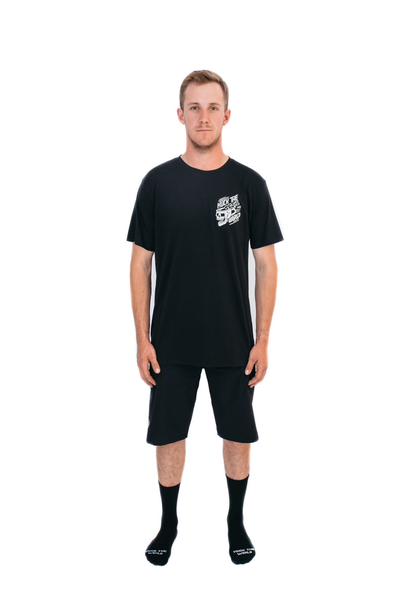 Huck The World Short Sleeve Death Before Decaf Dri-Release MTB Jersey