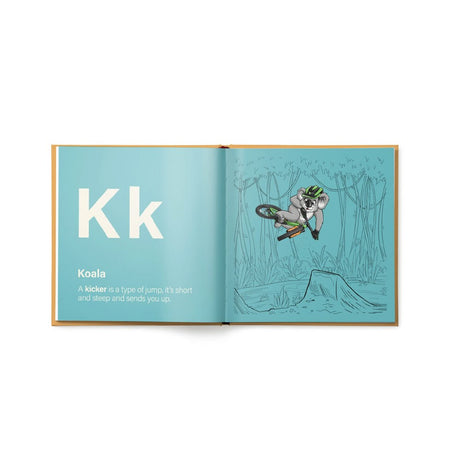 KIDS RIDE SHOTGUN SHRED TILL BED KIDS BOOK THE MTB ANIMAL ALPHABET