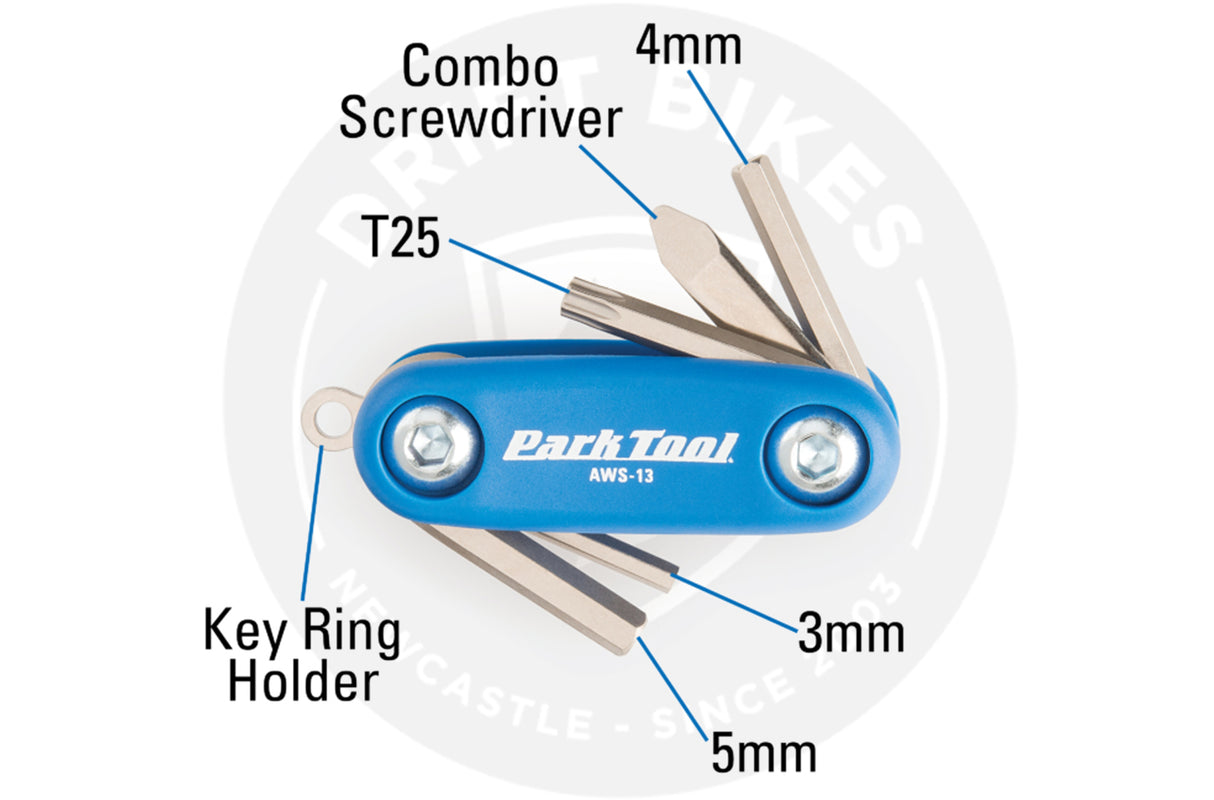 Park Tool AWS-13 Micro Fold Up Hex Wrench Set