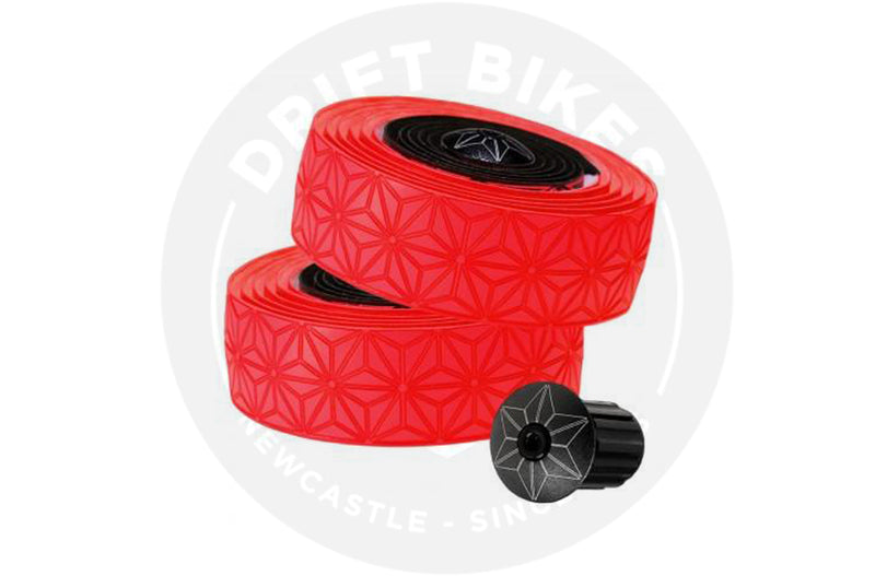 Supacaz Handlebar Bike Tape Super Sticky Kush Neon Red/Star Fade