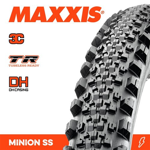 MAXXIS MINION SS TYRE 29 X 2.50 3C GRIP DH TR