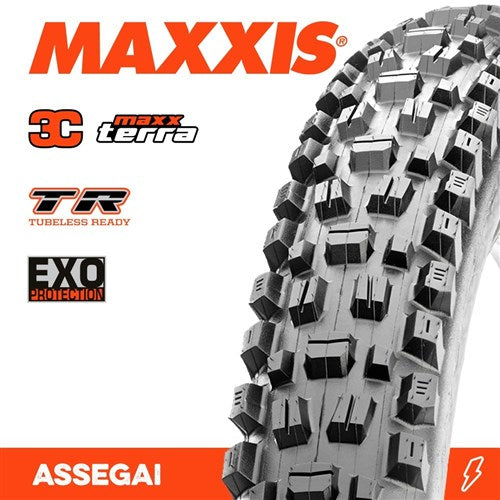 MAXXIS ASSEGAI TYRE 27.5 X 2.60 3C TERRA EXO TR