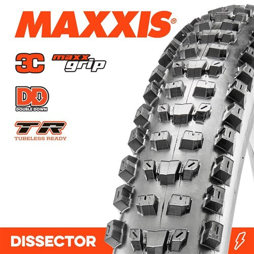 MAXXIS DISSECTOR TYRE 27.5 X 2.40 WT 3C GRIP DD TR