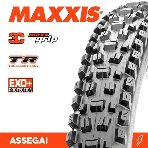 MAXXIS ASSEGAI TYRE 29 X 2.50 WT GRIP EXO+ TR