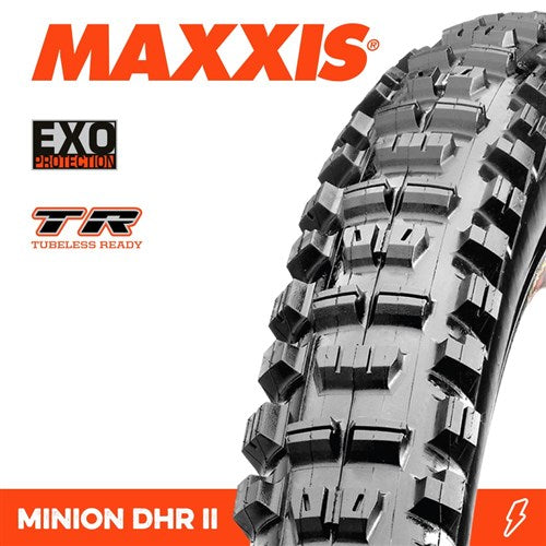 MAXXIS MINION DHR II TYRE 26 X 2.40 WT EXO TR