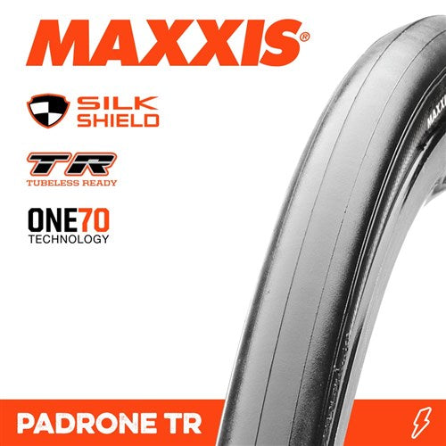 MAXXIS PADRONE TYRE TR 700 X 23C SILKSHIELD TR