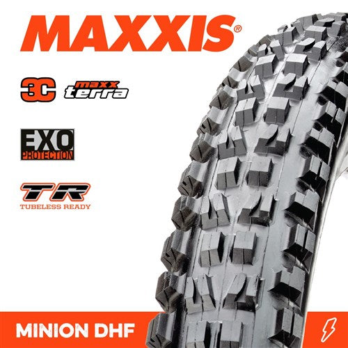 MAXXIS MINION DHF TYRE 27.5 X 2.50 WT 3C TERRA EXO TR