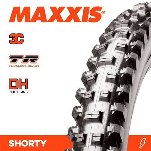 MAXXIS SHORTY TYRE 27.5 X 2.50 WT DH 3C GRIP TR FOLD 60X2TPI