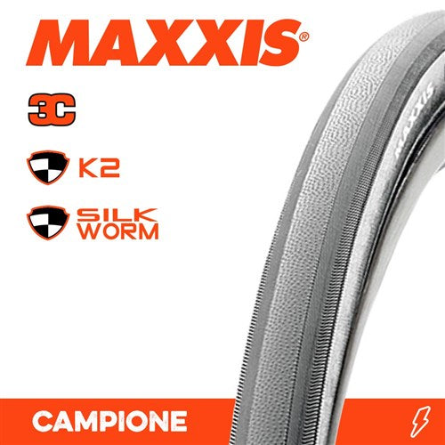 MAXXIS CAMPIONE TYRE 28 X 23 3C K2 SILKWORM