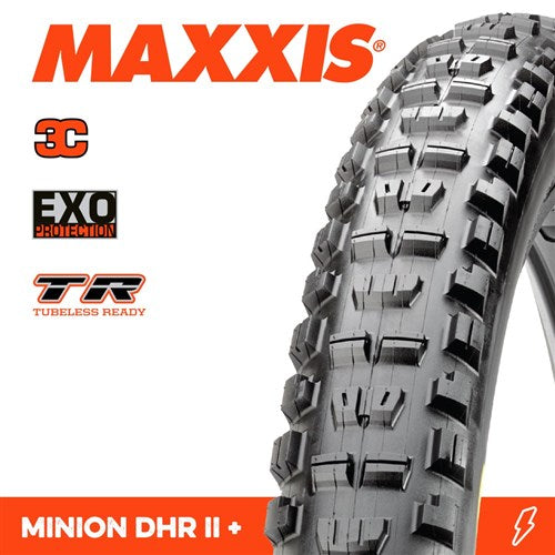 MAXXIS MINION DHR II TYRE 27.5 X 2.80 PLUS 3C TERRA EXO TR