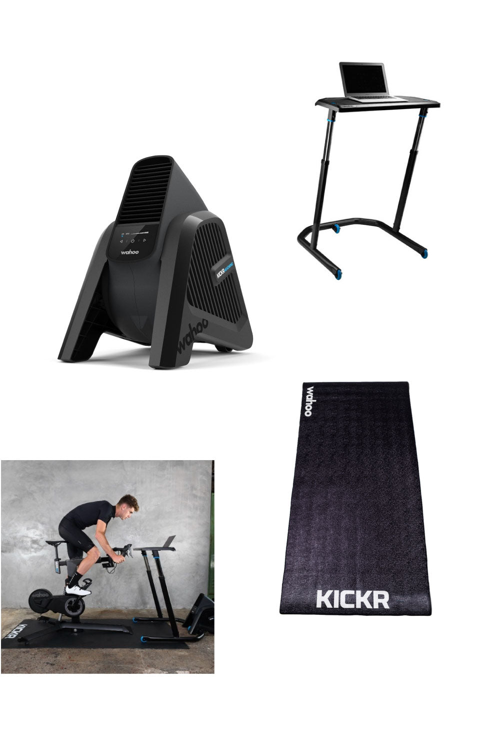 WAHOO BIKE ULTIMATE BUNDLE - INCLUDES KICKR BIKE, MAT, HEADWIND, DESK