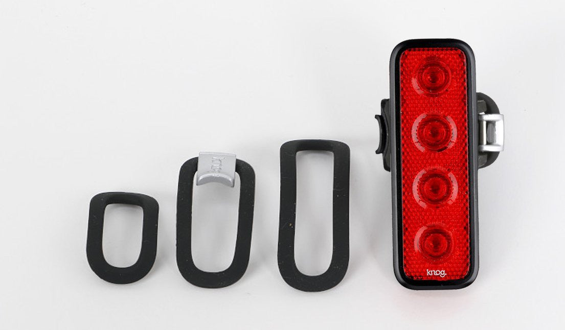 LIGHT KNOG BLINDER MOB V, FOUR EYES, RED, REAR