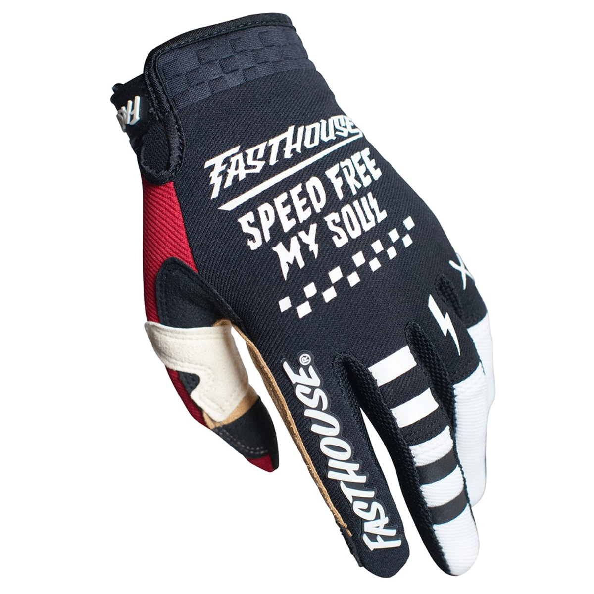 Fasthouse YOUTH Speed Style Bereman Gloves Black/Cream