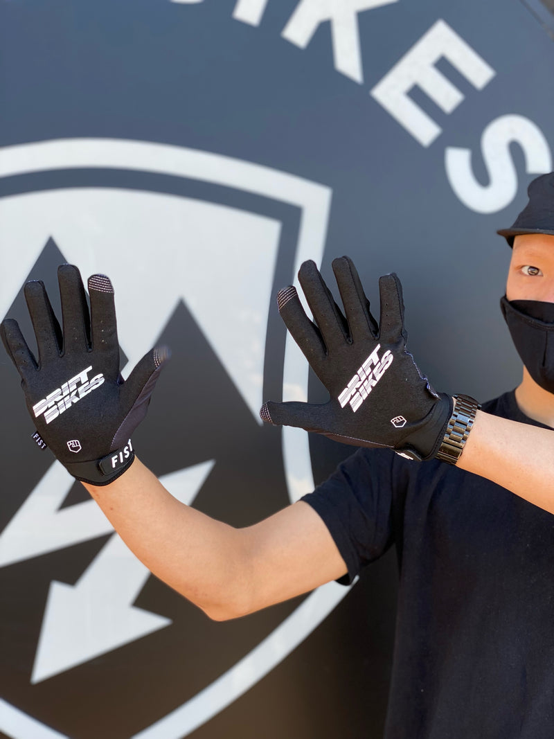 Fist X Drift Bikes YOUTH Heritage Blackout MTB Gloves